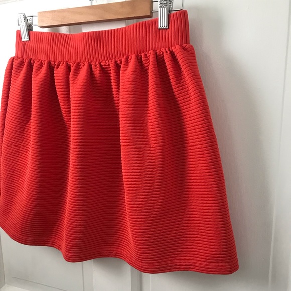 UO Cooperative>spicy orange ribbed skater skirt. PRICE FIRM - Picture 8 of 12